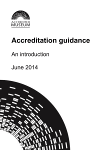 Accreditation guidance – an introduction