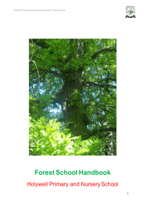 Forest School Handbook - Holywell Primary and Nursery School