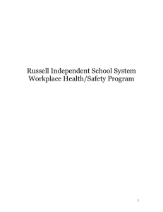 Workplace Safety Manual - Russell Independent Schools