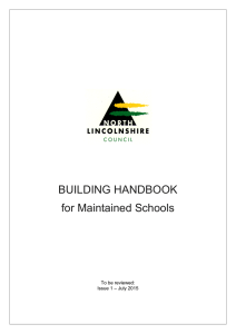 BUILDING HANDBOOK for Maintained Schools