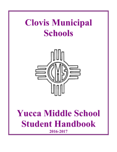 Student Handbook - Clovis Municipal School District