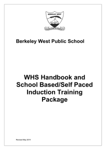 WHS Handbook - Berkeley West Public School