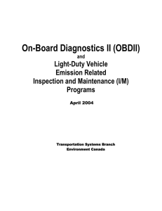 On-Board Diagnostics II (OBDII)