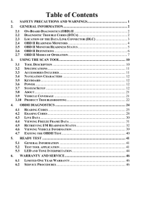 Table of Contents