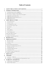 Table of Contents