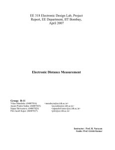 EE 318 Electronic Design Lab, Project Report, EE Department, IIT