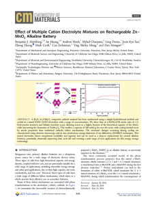 Effect of Multiple Cation Electrolyte Mixtures on Rechargeable Zn