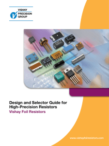 Design and Selector Guide for High-Precision Resistors