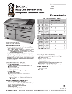 Heavy-Duty Extreme Cuisine Refrigerated Equipment