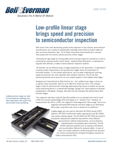 Low-profile linear stage brings speed and precision to
