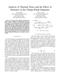 Analysis of Thermal Noise and the Effect of Parasitics in the Charge