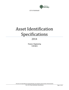 Asset Identification Specifications