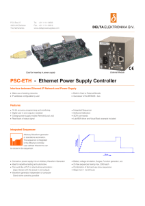 PSC-ETH Ethernet interface - Delta