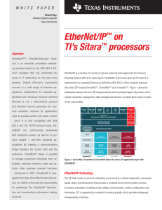 EtherNet/IP on TI`s Sitara AM335x Processors