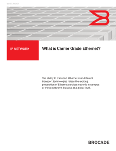 What is Carrier Grade Ethernet?