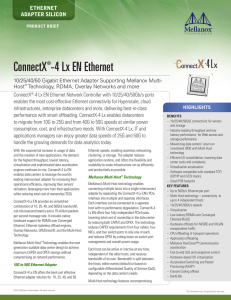 ConnectX®-4 Lx EN Ethernet