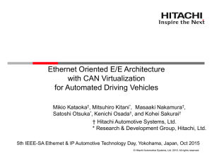 Ethernet Oriented E/E Architecture with CAN Virtualization for