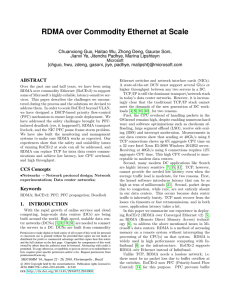 RDMA over Commodity Ethernet at Scale