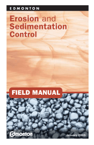 Erosion and Sedimentation Control Field Manual