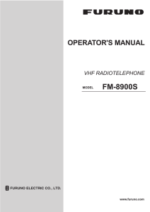 FM8900S Operator`s Manual A