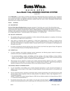 GUIDE - SPEC Sure-Weld® Fully ADHERED