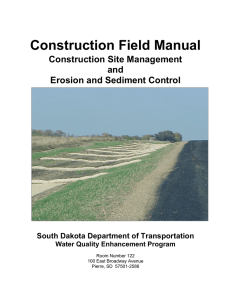 Construction Field Manual - South Dakota Department of
