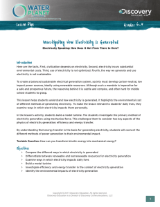 Investigating How Electricity is Generated