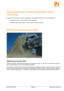 EEM 4.5-3 Fault simulation on electrical machines 300W