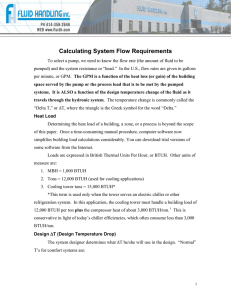 Calculating System Flow Requirements