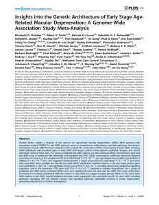 Insights into the Genetic Architecture of Early Stage Age