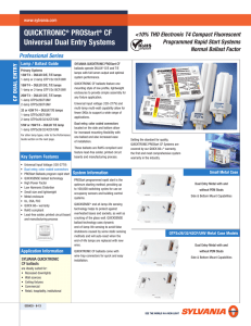 QUICKTRONIC PROStart CF