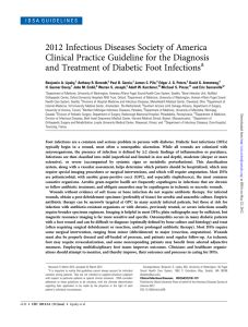 Diabetic Foot Infections - Infectious Diseases Society of America