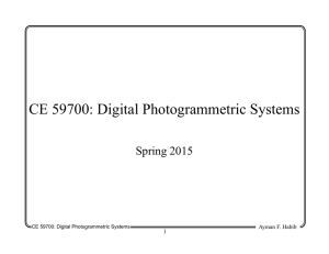 CE 59700: Digital Photogrammetric Systems