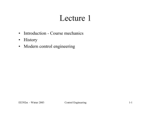 Lecture 1 - Philadelphia University