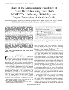 Momose, et al., "Feasibility of 1.5-nm Gate Oxide"
