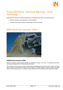 EEM 2-3 DC machines 300W