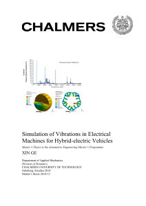 Simulation of Vibrations in Electrical Machines for Hybrid