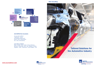 Automotive Brochure - AXA MATRIX Risk Consultants