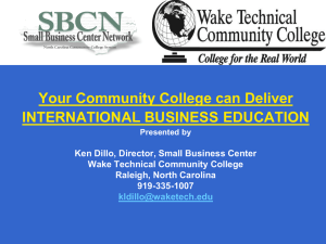 international business programs in your community college