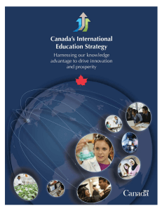 Canada`s International Education Strategy