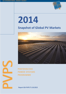 Snapshot of Global PV Markets - IEA-PVPS