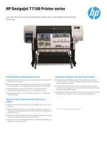 HP Designjet T7100 Printer series - Print-O
