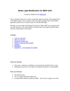 Brake Light Modification for MKIV Golf