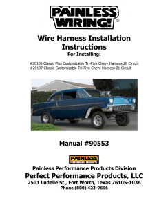 Wire Harness Installation Instructions