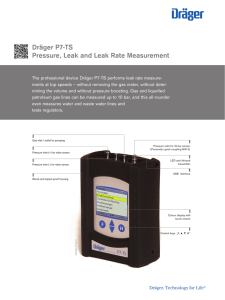 Dräger P7-TS Pressure, Leak and Leak Rate Measurement