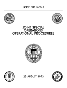 JP 3-05.3 Joint Special Operations Operational Procedures