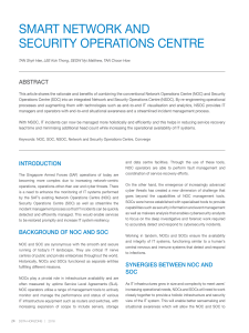 smart network and security operations centre