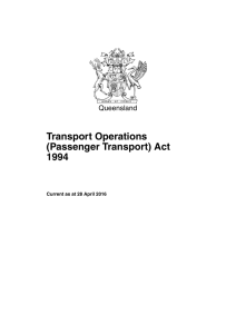 Transport Operations (Passenger Transport) Act 1994