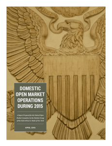 Domestic Open Market Operations During 2015