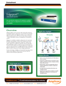 Digi Edgeport USB-to-Serial Converters - Datasheet